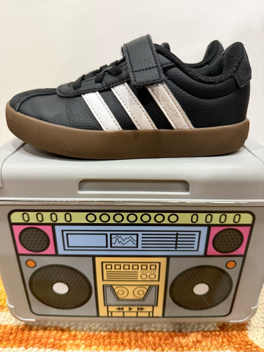 Adidas VL Court 3.0 Skateboarding Sneaker - Leather w/ Suede Toe & Velcro Strap